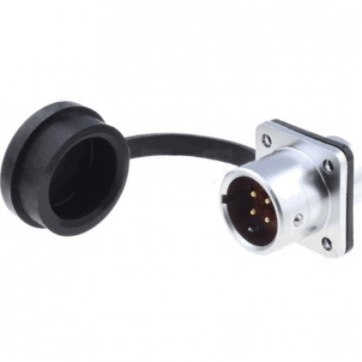 SF1213/P4; SF12; socket; male; PIN: 4; IP67; 5A; soldering; 200V; 0.75mm2; WEIPU