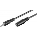 50431; Cable; Jack 3.5mm socket,Jack 3.5mm plug; 2m; Goobay