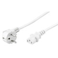 ; Cable; CEE 7/7 (E/F) plug angled,IEC C13 female; 1.5m; white; LIAN DUNG