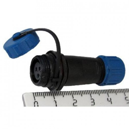 SP1311/S3IN; SP13; plug; female; PIN: 3; IP68; 4÷6.5mm; 13A; soldering; for cable; WEIPU