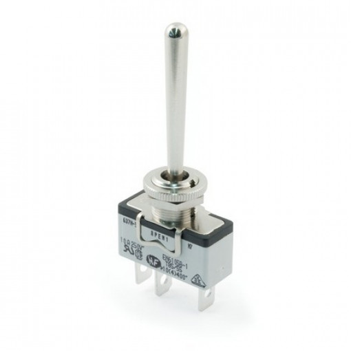 637H-5; Switch: toggle; Pos: 3; SP3T; (ON)-OFF-(ON); 15A/250VAC; 5A/25VDC; APEM 637H-5; Switch: toggle; Pos: 3; SP3T; (ON)-OFF-(ON); 15A/250VAC; 5A/25VDC; APEM