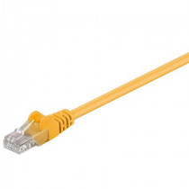 68356; Patch cord; U/UTP; 5e; stranded; CCA; PVC; yellow; 2m; 26AWG; Goobay