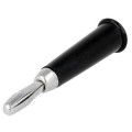 ; Plug; 4mm banana; 60VDC; black; non-insulated; Max.wire diam: 5mm; 