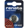 CR1632 B1; Battery: lithium; 3V; CR1632,coin; Batt.no: 1; Ø16x3.2mm; 125mAh; RENATA CR1632 B1; Battery: lithium; 3V; CR1632,coin; Batt.no: 1; Ø16x3.2mm; 125mAh; RENATA