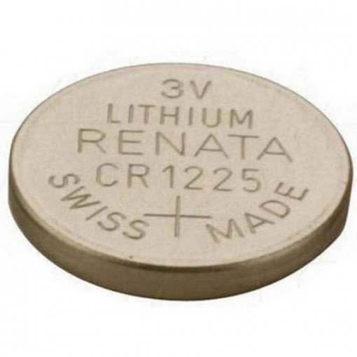 CR1225 B1; Battery: lithium; 3V; CR1225,coin; Batt.no: 1; Ø12x2.52mm; 48mAh; RENATA