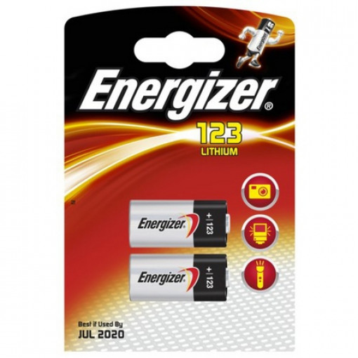 123; Battery: lithium; 3V; CR123A,R123; PHOTO; Batt.no: 2; Ø17x34.2mm; ENERGIZER 123; Battery: lithium; 3V; CR123A,R123; PHOTO; Batt.no: 2; Ø17x34.2mm; ENERGIZER