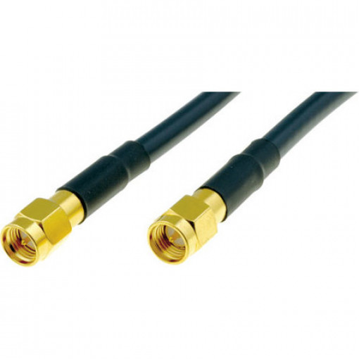 AFN87; Cable; 50Ω; 0.5m; SMA plug,both sides; black; AMPHENOL