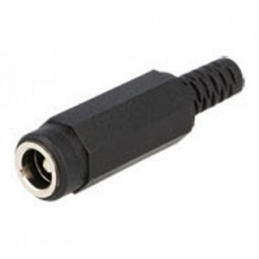 NEK/J 210; Plug; DC supply; male; 5,5/2,1mm; with strain relief; for cable; LUMBERG NEK/J 210; Plug; DC supply; male; 5,5/2,1mm; with strain relief; for cable; LUMBERG