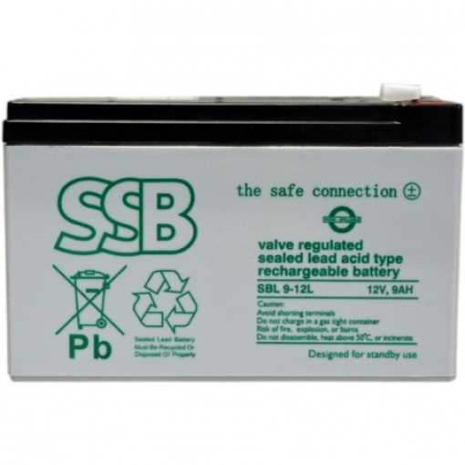 SBL9-12; Re-battery: acid-lead; 12V; 9Ah; AGM; maintenance-free; SSB