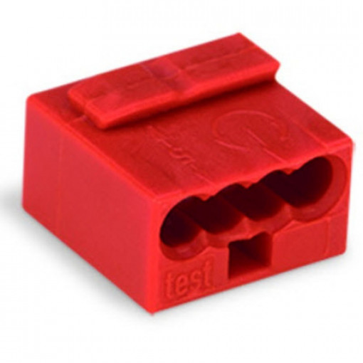 TERMQ03/05.4.243; Mikro-termināls 0.3-0.5mm² 4poli 0.6-0.8mm 22-20AWG 6A/100V Wago 243-804 TERMQ03/05.4.243; Mikro-termināls 0.3-0.5mm² 4poli 0.6-0.8mm 22-20AWG 6A/100V Wago 243-804