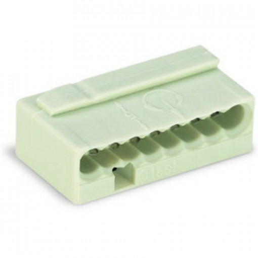 TERMQ03/05.8.243GY; Mikro-termināls 0.3-0.5mm² 8poli 0.6-0.8mm 22-20AWG 6A/100V Wago 243-308 pelēka