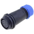 SP2111/S12 II 1N; SP21; plug; female; PIN: 12; IP68; 7÷12mm; soldering; for cable; 400V; WEIPU SP2111/S12 II 1N; SP21; plug; female; PIN: 12; IP68; 7÷12mm; soldering; for cable; 400V; WEIPU