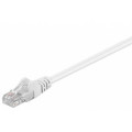 68506; Patch cord; U/UTP; 5e; stranded; CCA; PVC; white; 3m; 26AWG; Goobay