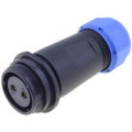 SP2111/S2 II 1N; SP21; plug; female; PIN: 2; IP68; 7÷12mm; soldering; for cable; 500V; WEIPU SP2111/S2 II 1N; SP21; plug; female; PIN: 2; IP68; 7÷12mm; soldering; for cable; 500V; WEIPU