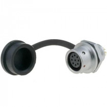 SF1212/S9; SF12; socket; female; PIN: 9; IP67; 3A; soldering; 125V; 0.75mm2; WEIPU