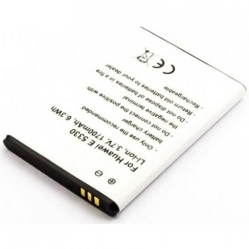 BHW.E5330; Akumulators 1700mAh 3.7V Li-Ion Huawei E5330 HB554666RAW 5.2x45.7x65.4