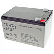 SB12-12; Re-battery: acid-lead; 12V; 12Ah; AGM; maintenance-free; SSB