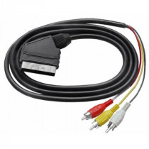 VSSS/R3.15.; Vads 3RCA /SCARTspr. strādā virzienā uz SCART,1.5m