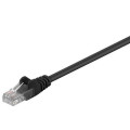 68649; Patch cord; U/UTP; 5e; stranded; CCA; PVC; black; 3m; 26AWG; Goobay
