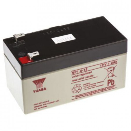 NP1.2-12; Re-battery: acid-lead; 12V; 1.2Ah; AGM; maintenance-free; YUASA