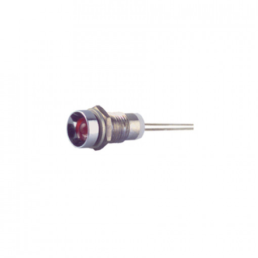 19050003; Indikācija ø8mm , LED 5mm sarkana 2.0V DC 30mA 80mcd (20mA) EAO 19050003; Indikācija ø8mm , LED 5mm sarkana 2.0V DC 30mA 80mcd (20mA) EAO