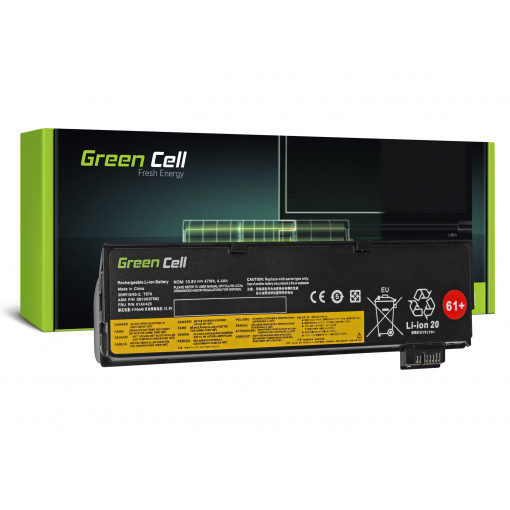 LE95 : Green Cell Battery for Lenovo ThinkPad T470 T570 A475 P51S T25 / 11,1V 4400mAh; Green Cell