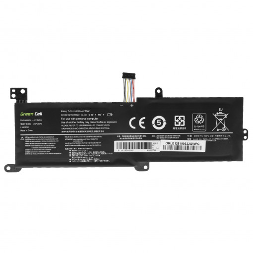LE125 : Green Cell Battery for Lenovo IdeaPad 320-14IKB 320-15ABR 320-15AST 320-15IAP 320-15IKB 320-15ISK 330-15IKB 520-15IKB; Green Cell