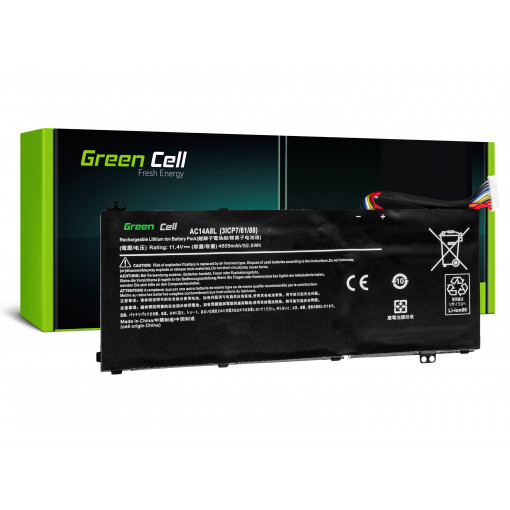 AC54 : Green Cell Battery for Acer Aspire Nitro V15 VN7-571G VN7-572G VN7-591G VN7-592G / 11,4V 4605mAh; Green Cell