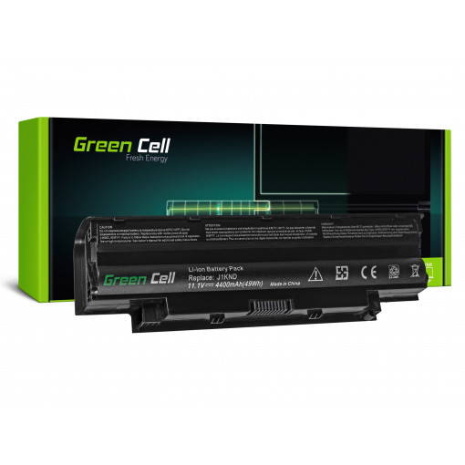 DE01 : Green Cell Battery for Dell Inspiron N3010 N4010 N5010 13R 14R 15R J1 / 11,1V 4400mAh; Green Cell