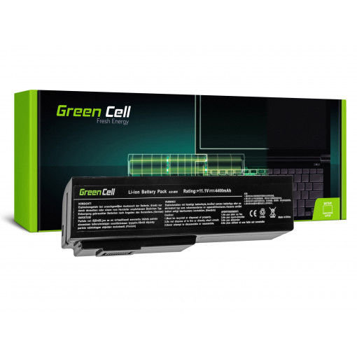 AS08 : Green Cell Battery for Asus A32-M50 A32-N61 N43 N53 G50 L50 M50 M60 N61VN / 11,1V 4400mAh; Green Cell
