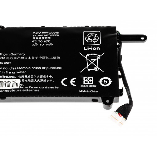 HP103 : Green Cell Battery for HP Pavilion x360 11-N HP x360 310 G1 / 7,6V 3800mAh; Green Cell
