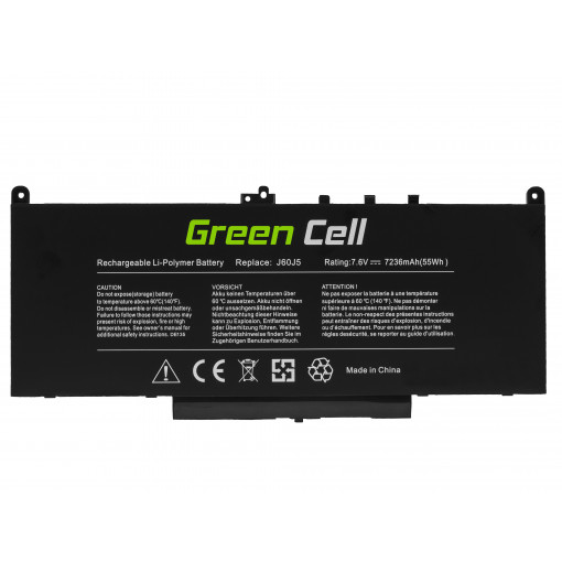 DE135 : Bateria Green Cell J60J5 do Dell Latitude E7270 E7470; Green Cell