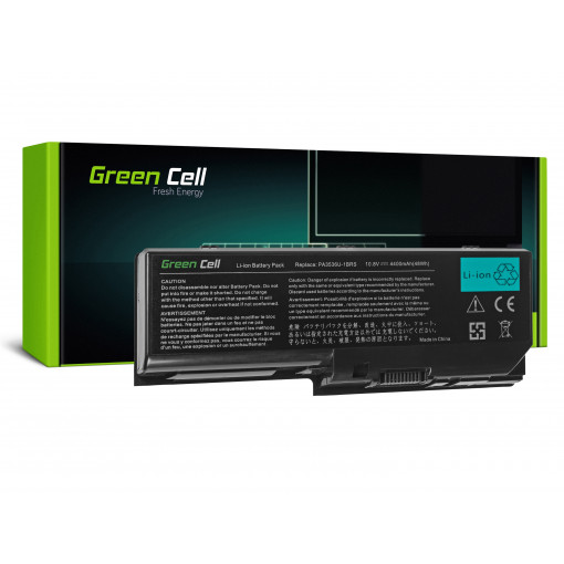 TS09 : Green Cell Battery for Toshiba Satellite L350 P200 PA3536U-1BRS / 11,1V 4400mAh; Green Cell