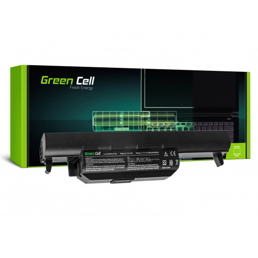 AS37 : Green Cell Battery for Asus A32-K55 A45 A55 K45 K55 K75 / 11,1V 4400mAh; Green Cell