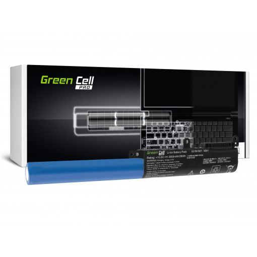 AS94PRO : Green Cell PRO Battery A31N1601 A31LP4Q for Asus R541N R541S R541U Asus Vivobook Max F541N F541U X541N X541S X541U; Green Cell