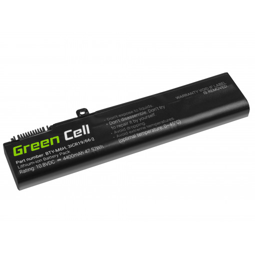 MS16 : Bateria Green Cell BTY-M6H do MSI GE62 GE63 GE72 GE73 GE75 GL62 GL63 GL73 GL65 GL72 GP62 GP63 GP72 GP73 GV62 GV72 PE60 PE70; Green Cell