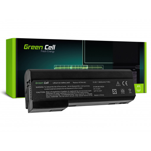 HP93 : Green Cell Battery for HP EliteBook 8460p ProBook 6360b 6460b / 11,1V 6600mAh; Green Cell