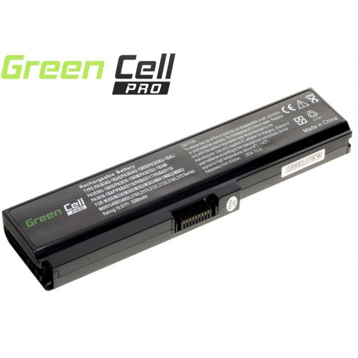TS03PRO : Green Cell PRO Battery for Toshiba Satellite C650 C650D C660 C660D L650D L655 L750 PA3817U-1BRS / 11,1V 5200mAh; Green Cell