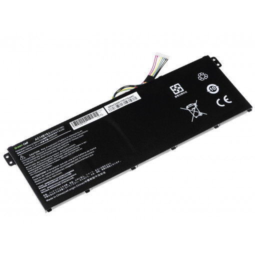 AC52 : Green Cell Battery for Acer Aspire E 11 ES1-111M ES1-131 E 15 ES1-512 / 11,4V 2200mAh; Green Cell