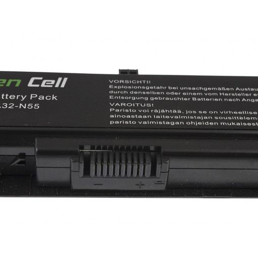AS42 : Green Cell Battery for Asus N45 N55 N55S N75 N75E N75S / 11,1V 4400mAh; Green Cell