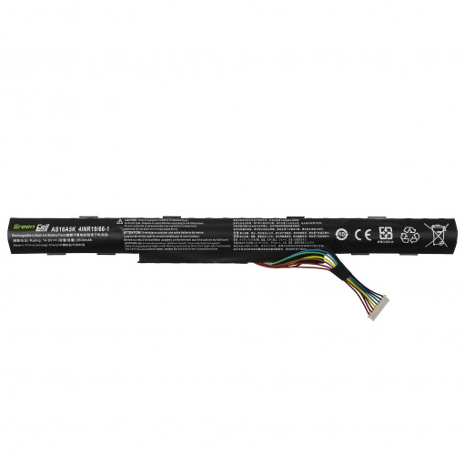 AC51PRO : Green Cell PRO Battery AS16A5K for Acer Aspire E15 E5-553 E5-553G E5-575 E5-575G F15 F5-573 F5-573G / 14,6V 2600mAh; Green Cell