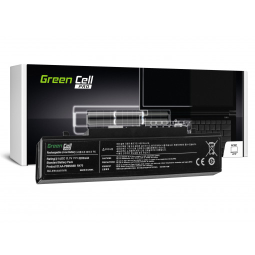 SA01PRO : Green Cell PRO Battery for Samsung R519 R522 R530 R540 R580 R620 R719 R780 (black) / 11,1V 5200mAh; Green Cell