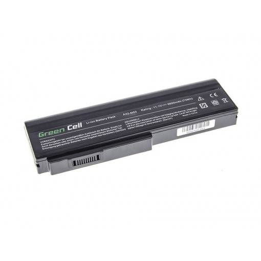 AS09 : Green Cell Battery for Asus A32-M50 A32-N61 N43 N53 G50 L50 M50 M60 N61VN / 11,1V 6600mAh; Green Cell
