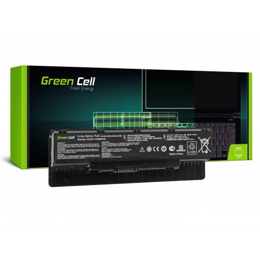AS41 : Green Cell Battery for Asus A32-N56 N46 N46V N56 N76 / 11,1V 4400mAh; Green Cell