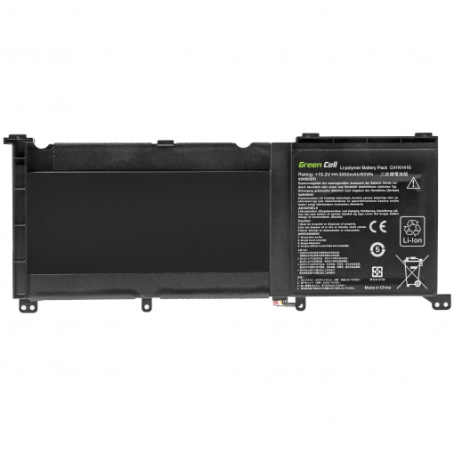 AS130 : Green Cell C41N1416 Battery for Asus G501J G501JW G501V G501VW Asus ZenBook Pro UX501 UX501J UX501JW UX501V UX501VW / 15,2V 3950; Green Cell