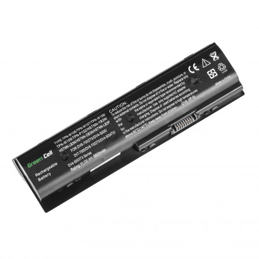 HP104 : Green Cell Battery for HP Pavilion DV6-7000 DV7-7000 M6 / 11,1V 6600mAh; Green Cell