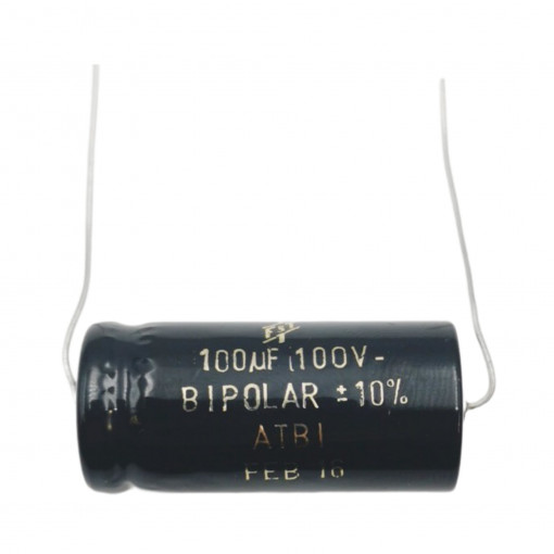 CEB-100/100A; Capacitor: electrolytic; bipolar; THT; 100uF; 100V; Ø18x39mm; ±20%; SR PASSIVES