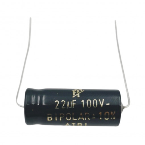 CEB-22/100A; Capacitor: electrolytic; bipolar; THT; 22uF; 100V; Ø12x30mm; ±20%; SR PASSIVES