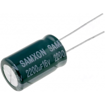 ; Capacitor: electrolytic; low impedance; THT; 2200uF; 16VDC; ±20%; SAMXON ; Capacitor: electrolytic; low impedance; THT; 2200uF; 16VDC; ±20%; SAMXON