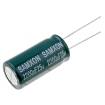 ; Capacitor: electrolytic; low impedance; THT; 2200uF; 25VDC; ±20%; SAMXON ; Capacitor: electrolytic; low impedance; THT; 2200uF; 25VDC; ±20%; SAMXON
